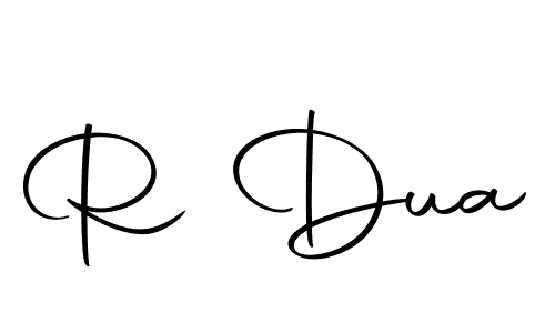 Make a beautiful signature design for name R Dua. With this signature (Autography-DOLnW) style, you can create a handwritten signature for free. R Dua signature style 10 images and pictures png