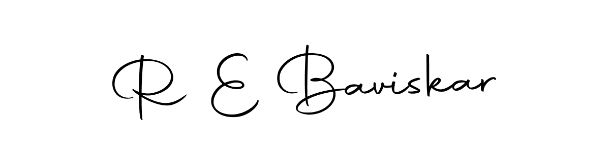 Also we have R E Baviskar name is the best signature style. Create professional handwritten signature collection using Autography-DOLnW autograph style. R E Baviskar signature style 10 images and pictures png