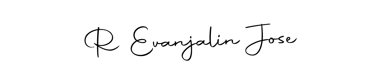 Make a beautiful signature design for name R Evanjalin Jose. With this signature (Autography-DOLnW) style, you can create a handwritten signature for free. R Evanjalin Jose signature style 10 images and pictures png