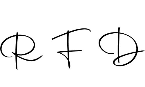 R F D stylish signature style. Best Handwritten Sign (Autography-DOLnW) for my name. Handwritten Signature Collection Ideas for my name R F D. R F D signature style 10 images and pictures png