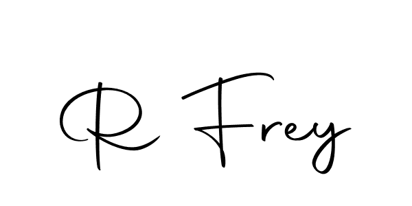 How to make R Frey signature? Autography-DOLnW is a professional autograph style. Create handwritten signature for R Frey name. R Frey signature style 10 images and pictures png