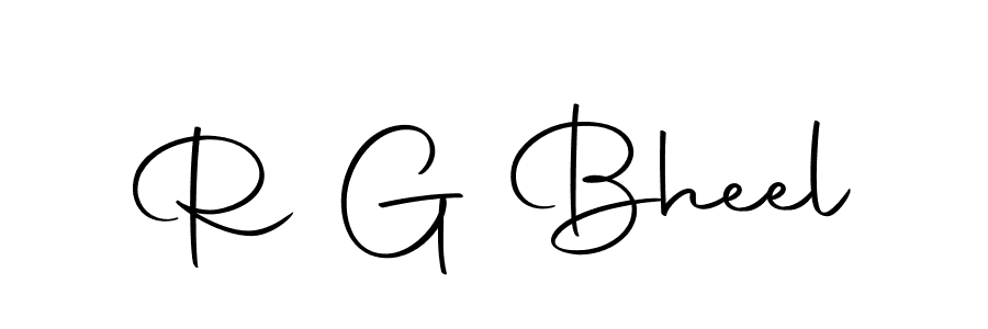You should practise on your own different ways (Autography-DOLnW) to write your name (R G Bheel) in signature. don't let someone else do it for you. R G Bheel signature style 10 images and pictures png