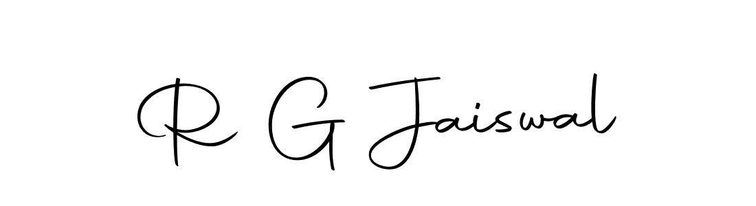 How to make R G Jaiswal signature? Autography-DOLnW is a professional autograph style. Create handwritten signature for R G Jaiswal name. R G Jaiswal signature style 10 images and pictures png