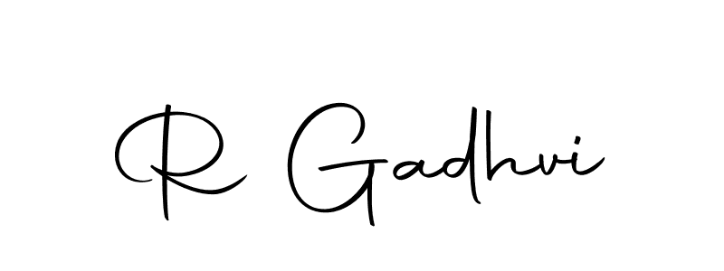 if you are searching for the best signature style for your name R Gadhvi. so please give up your signature search. here we have designed multiple signature styles  using Autography-DOLnW. R Gadhvi signature style 10 images and pictures png