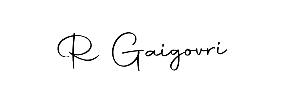 Design your own signature with our free online signature maker. With this signature software, you can create a handwritten (Autography-DOLnW) signature for name R Gaigovri. R Gaigovri signature style 10 images and pictures png