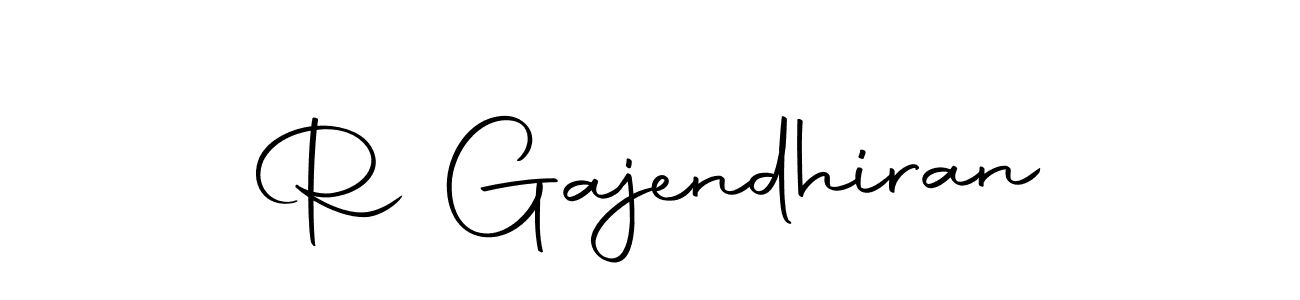 How to make R Gajendhiran signature? Autography-DOLnW is a professional autograph style. Create handwritten signature for R Gajendhiran name. R Gajendhiran signature style 10 images and pictures png