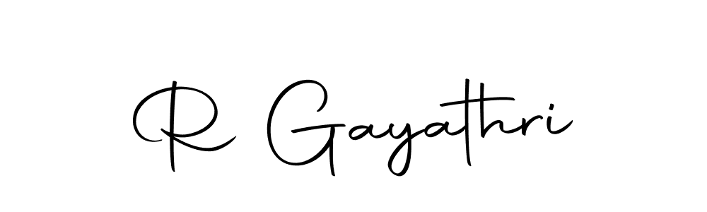 Also we have R Gayathri name is the best signature style. Create professional handwritten signature collection using Autography-DOLnW autograph style. R Gayathri signature style 10 images and pictures png
