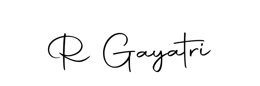 How to make R Gayatri name signature. Use Autography-DOLnW style for creating short signs online. This is the latest handwritten sign. R Gayatri signature style 10 images and pictures png