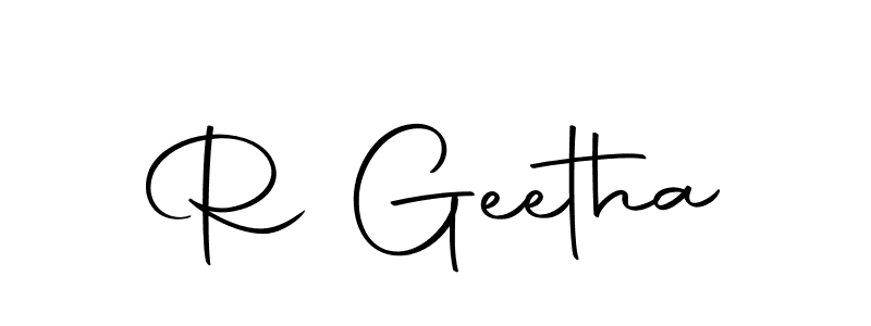 Make a beautiful signature design for name R Geetha. With this signature (Autography-DOLnW) style, you can create a handwritten signature for free. R Geetha signature style 10 images and pictures png