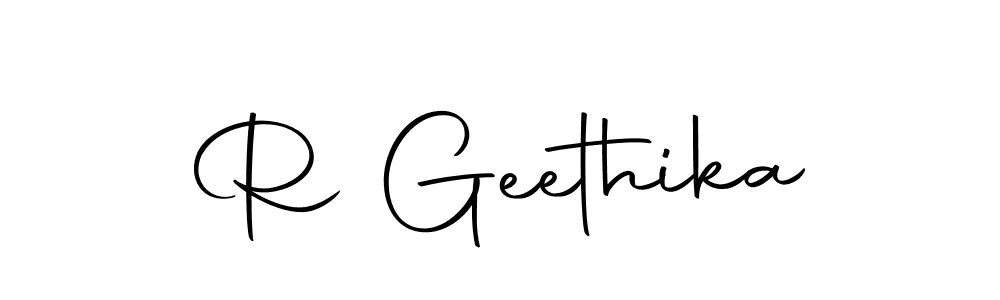 Similarly Autography-DOLnW is the best handwritten signature design. Signature creator online .You can use it as an online autograph creator for name R Geethika. R Geethika signature style 10 images and pictures png