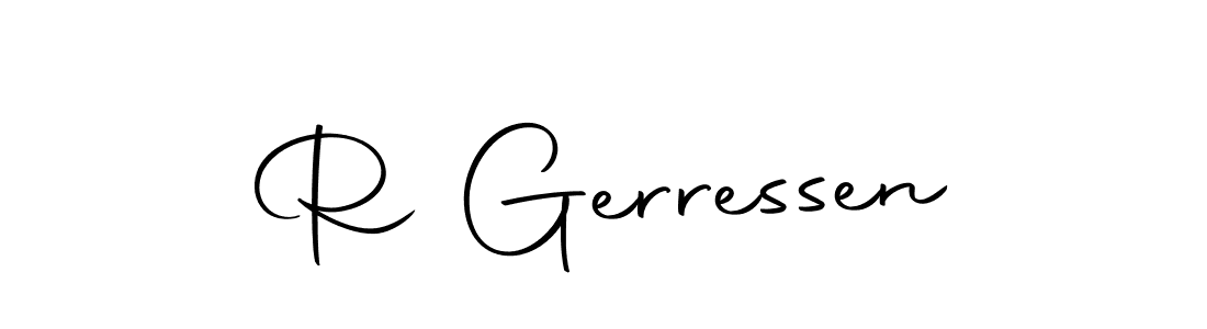 How to make R Gerressen signature? Autography-DOLnW is a professional autograph style. Create handwritten signature for R Gerressen name. R Gerressen signature style 10 images and pictures png