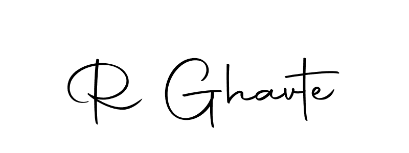 Use a signature maker to create a handwritten signature online. With this signature software, you can design (Autography-DOLnW) your own signature for name R Ghavte. R Ghavte signature style 10 images and pictures png