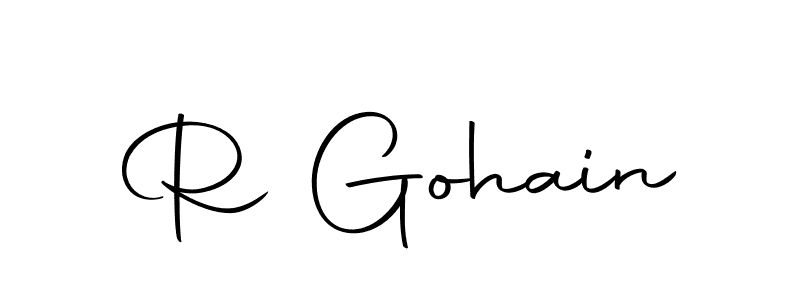 It looks lik you need a new signature style for name R Gohain. Design unique handwritten (Autography-DOLnW) signature with our free signature maker in just a few clicks. R Gohain signature style 10 images and pictures png