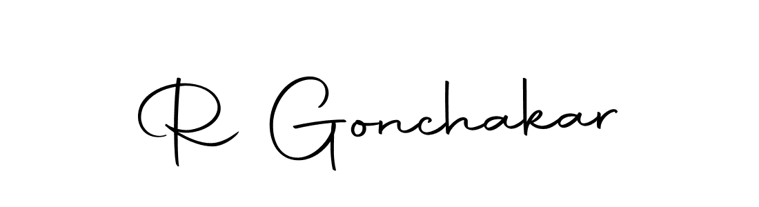 R Gonchakar stylish signature style. Best Handwritten Sign (Autography-DOLnW) for my name. Handwritten Signature Collection Ideas for my name R Gonchakar. R Gonchakar signature style 10 images and pictures png