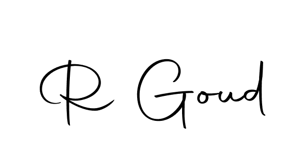 Create a beautiful signature design for name R Goud. With this signature (Autography-DOLnW) fonts, you can make a handwritten signature for free. R Goud signature style 10 images and pictures png