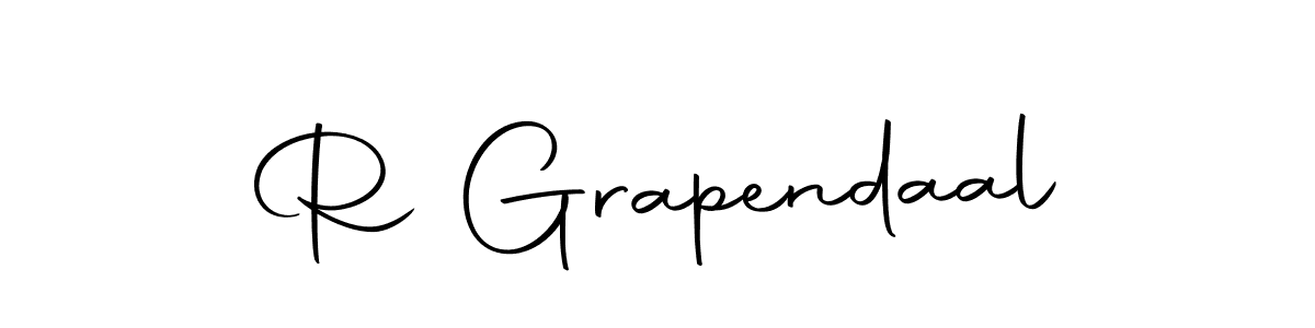 You should practise on your own different ways (Autography-DOLnW) to write your name (R Grapendaal) in signature. don't let someone else do it for you. R Grapendaal signature style 10 images and pictures png