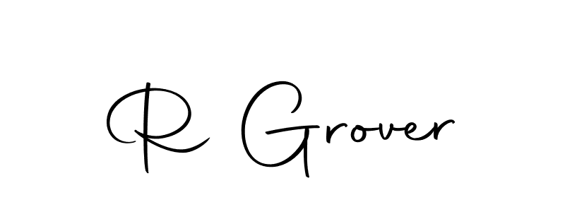 Create a beautiful signature design for name R Grover. With this signature (Autography-DOLnW) fonts, you can make a handwritten signature for free. R Grover signature style 10 images and pictures png