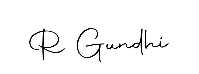 How to make R Gundhi name signature. Use Autography-DOLnW style for creating short signs online. This is the latest handwritten sign. R Gundhi signature style 10 images and pictures png