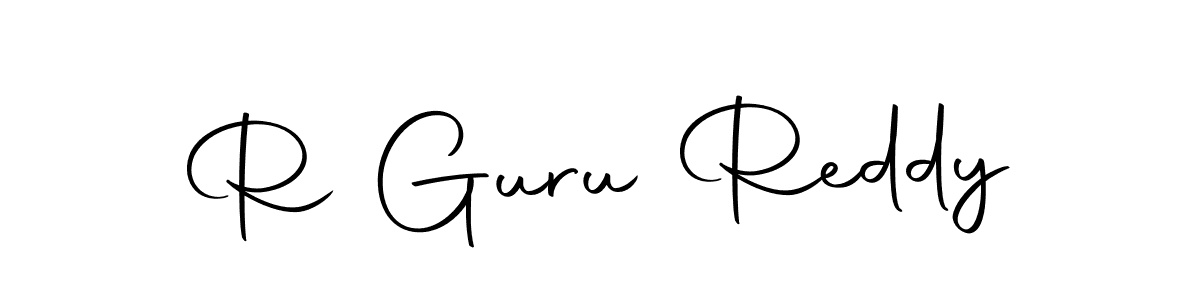 Make a beautiful signature design for name R Guru Reddy. With this signature (Autography-DOLnW) style, you can create a handwritten signature for free. R Guru Reddy signature style 10 images and pictures png