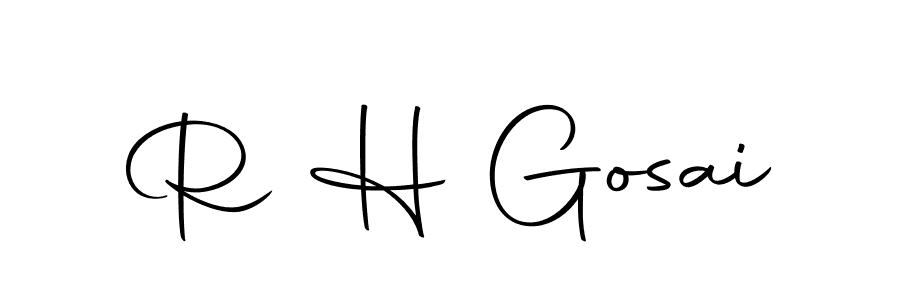 Also we have R H Gosai name is the best signature style. Create professional handwritten signature collection using Autography-DOLnW autograph style. R H Gosai signature style 10 images and pictures png