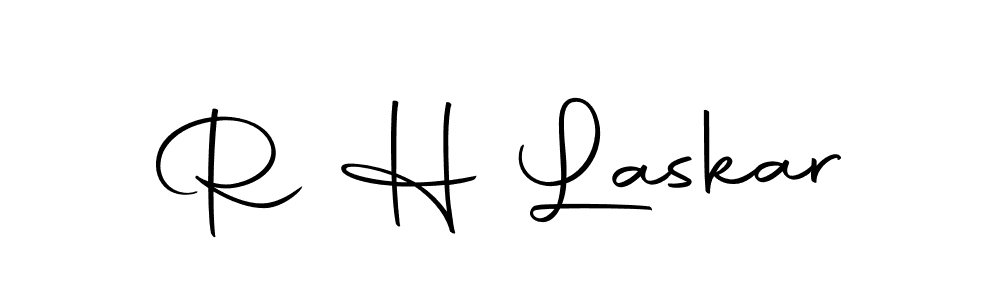 R H Laskar stylish signature style. Best Handwritten Sign (Autography-DOLnW) for my name. Handwritten Signature Collection Ideas for my name R H Laskar. R H Laskar signature style 10 images and pictures png