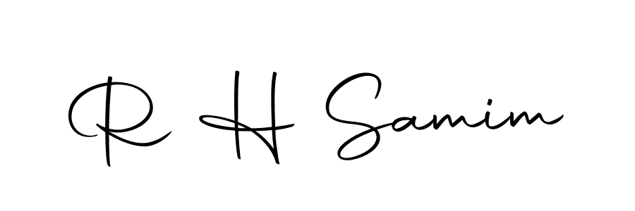 This is the best signature style for the R H Samim name. Also you like these signature font (Autography-DOLnW). Mix name signature. R H Samim signature style 10 images and pictures png