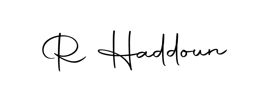 It looks lik you need a new signature style for name R Haddoun. Design unique handwritten (Autography-DOLnW) signature with our free signature maker in just a few clicks. R Haddoun signature style 10 images and pictures png