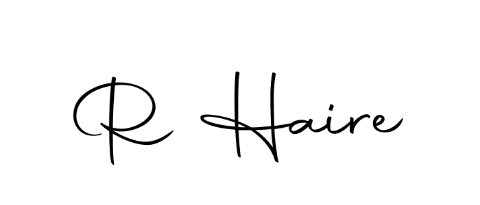 How to make R Haire signature? Autography-DOLnW is a professional autograph style. Create handwritten signature for R Haire name. R Haire signature style 10 images and pictures png