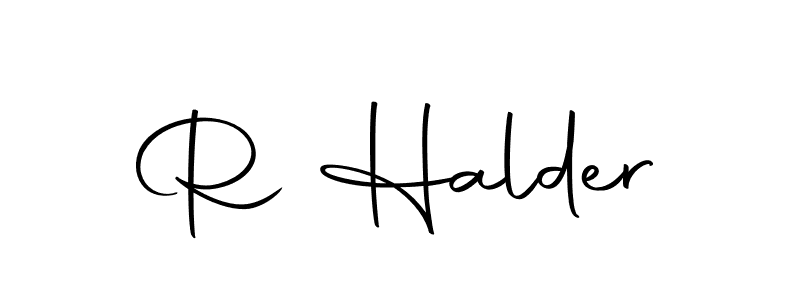 R Halder stylish signature style. Best Handwritten Sign (Autography-DOLnW) for my name. Handwritten Signature Collection Ideas for my name R Halder. R Halder signature style 10 images and pictures png