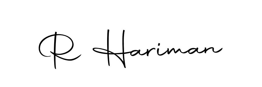 How to make R Hariman signature? Autography-DOLnW is a professional autograph style. Create handwritten signature for R Hariman name. R Hariman signature style 10 images and pictures png