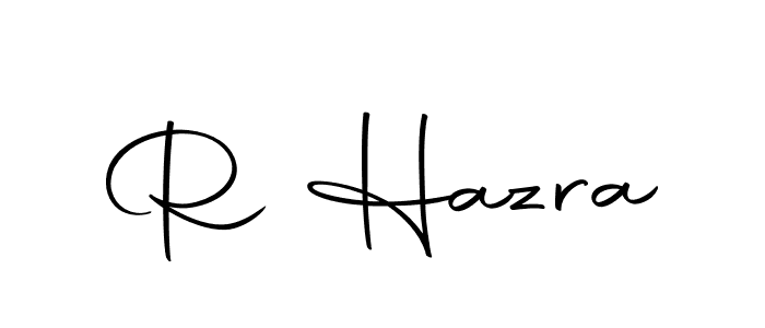 You should practise on your own different ways (Autography-DOLnW) to write your name (R Hazra) in signature. don't let someone else do it for you. R Hazra signature style 10 images and pictures png