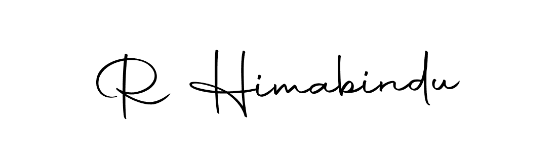 How to make R Himabindu name signature. Use Autography-DOLnW style for creating short signs online. This is the latest handwritten sign. R Himabindu signature style 10 images and pictures png