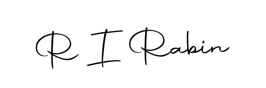 Also we have R I Rabin name is the best signature style. Create professional handwritten signature collection using Autography-DOLnW autograph style. R I Rabin signature style 10 images and pictures png