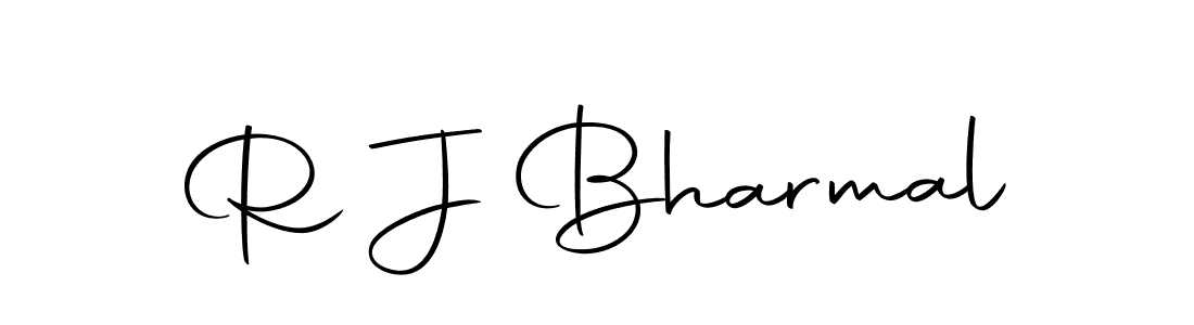 Make a beautiful signature design for name R J Bharmal. With this signature (Autography-DOLnW) style, you can create a handwritten signature for free. R J Bharmal signature style 10 images and pictures png
