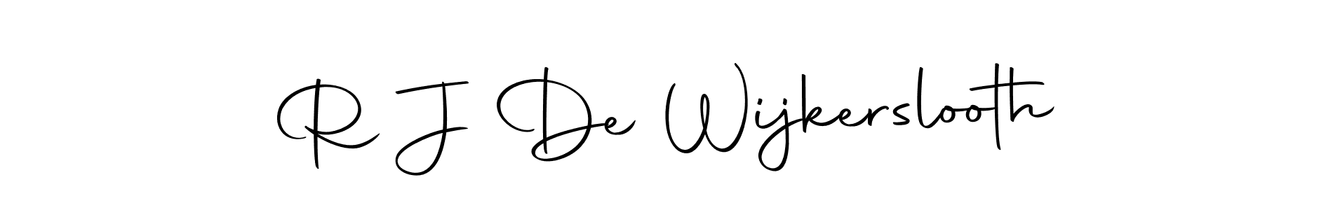 Create a beautiful signature design for name R J De Wijkerslooth. With this signature (Autography-DOLnW) fonts, you can make a handwritten signature for free. R J De Wijkerslooth signature style 10 images and pictures png