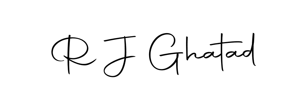 You can use this online signature creator to create a handwritten signature for the name R J Ghatad. This is the best online autograph maker. R J Ghatad signature style 10 images and pictures png