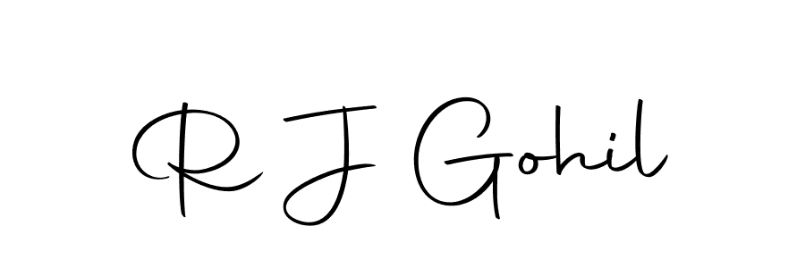 Make a beautiful signature design for name R J Gohil. Use this online signature maker to create a handwritten signature for free. R J Gohil signature style 10 images and pictures png