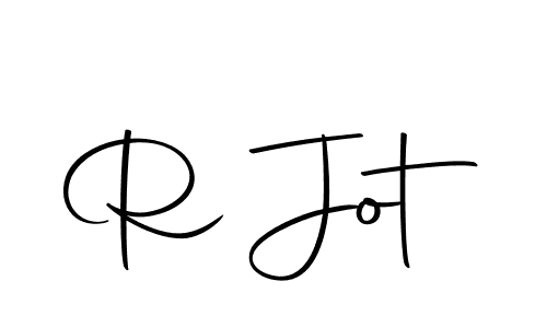 Use a signature maker to create a handwritten signature online. With this signature software, you can design (Autography-DOLnW) your own signature for name R Jot. R Jot signature style 10 images and pictures png