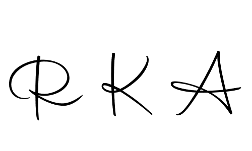 Design your own signature with our free online signature maker. With this signature software, you can create a handwritten (Autography-DOLnW) signature for name R K A. R K A signature style 10 images and pictures png