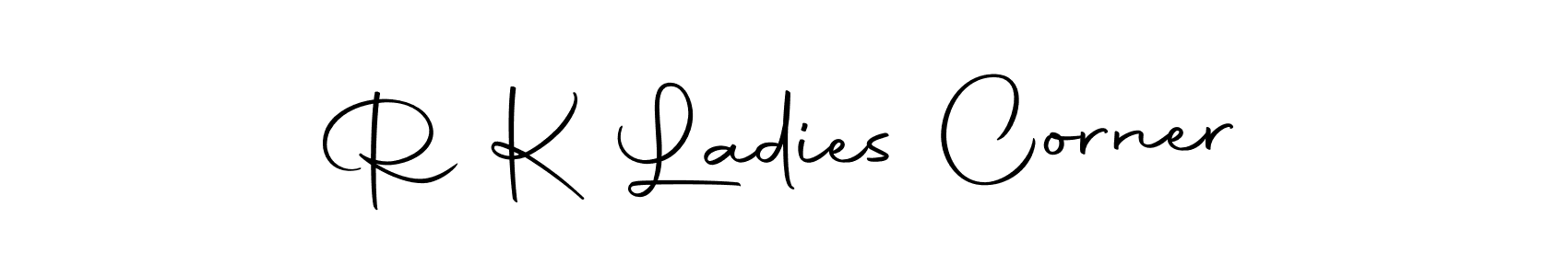 Make a beautiful signature design for name R K Ladies Corner. With this signature (Autography-DOLnW) style, you can create a handwritten signature for free. R K Ladies Corner signature style 10 images and pictures png
