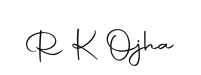 Make a beautiful signature design for name R K Ojha. Use this online signature maker to create a handwritten signature for free. R K Ojha signature style 10 images and pictures png