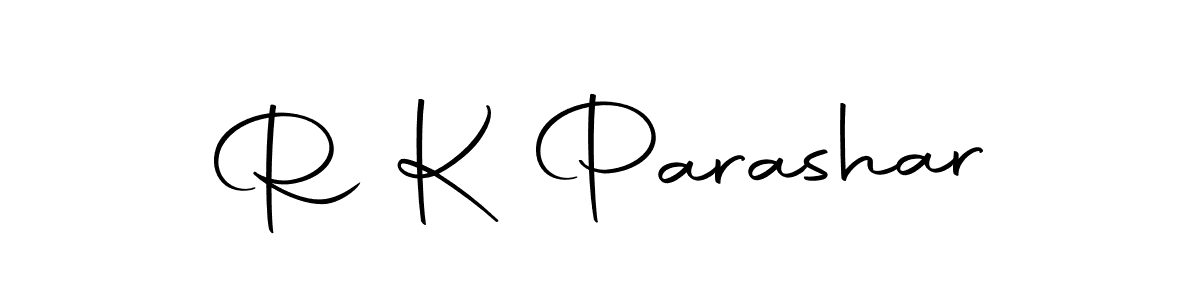 The best way (Autography-DOLnW) to make a short signature is to pick only two or three words in your name. The name R K Parashar include a total of six letters. For converting this name. R K Parashar signature style 10 images and pictures png