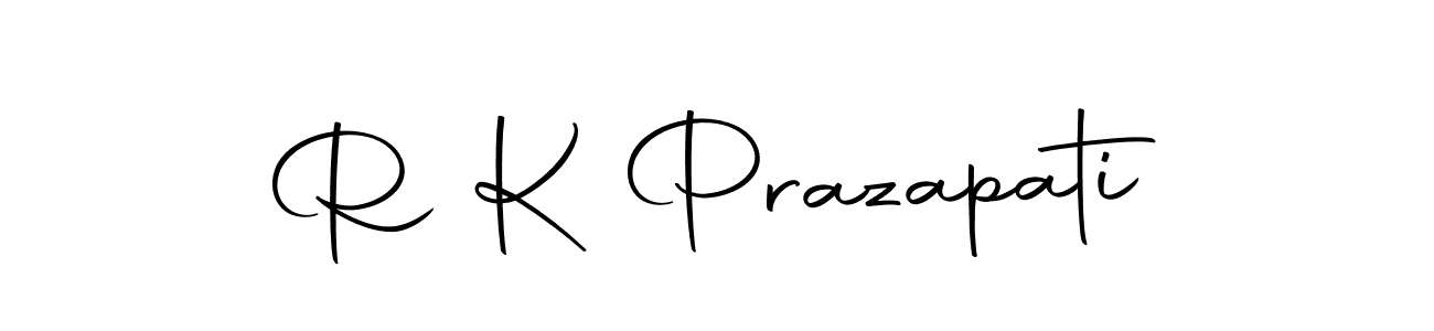 The best way (Autography-DOLnW) to make a short signature is to pick only two or three words in your name. The name R K Prazapati include a total of six letters. For converting this name. R K Prazapati signature style 10 images and pictures png