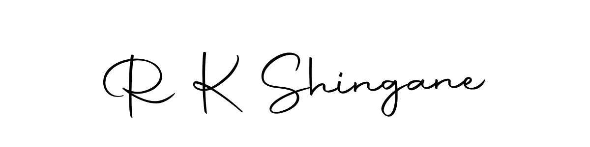 Make a beautiful signature design for name R K Shingane. With this signature (Autography-DOLnW) style, you can create a handwritten signature for free. R K Shingane signature style 10 images and pictures png