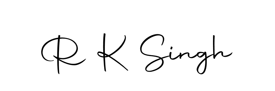 Create a beautiful signature design for name R K Singh. With this signature (Autography-DOLnW) fonts, you can make a handwritten signature for free. R K Singh signature style 10 images and pictures png