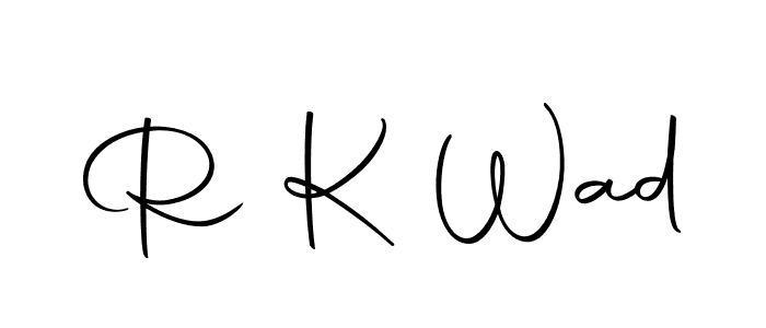 Use a signature maker to create a handwritten signature online. With this signature software, you can design (Autography-DOLnW) your own signature for name R K Wad. R K Wad signature style 10 images and pictures png