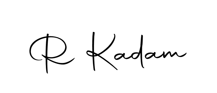 How to make R Kadam signature? Autography-DOLnW is a professional autograph style. Create handwritten signature for R Kadam name. R Kadam signature style 10 images and pictures png