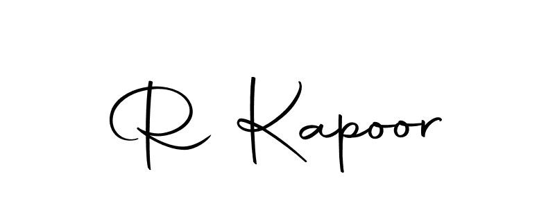 Make a beautiful signature design for name R Kapoor. With this signature (Autography-DOLnW) style, you can create a handwritten signature for free. R Kapoor signature style 10 images and pictures png