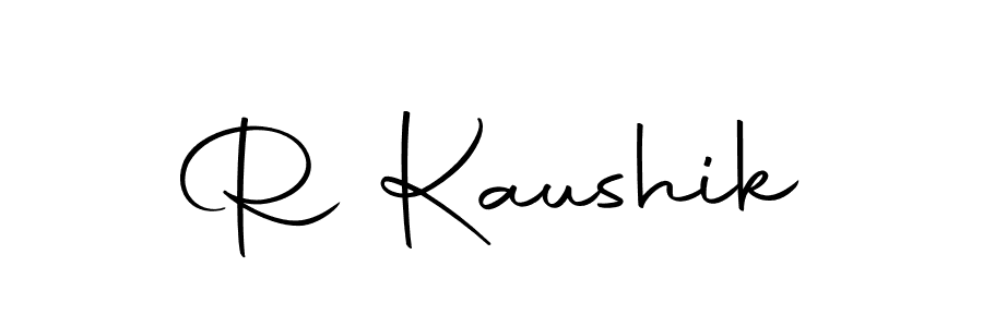 Make a beautiful signature design for name R Kaushik. Use this online signature maker to create a handwritten signature for free. R Kaushik signature style 10 images and pictures png