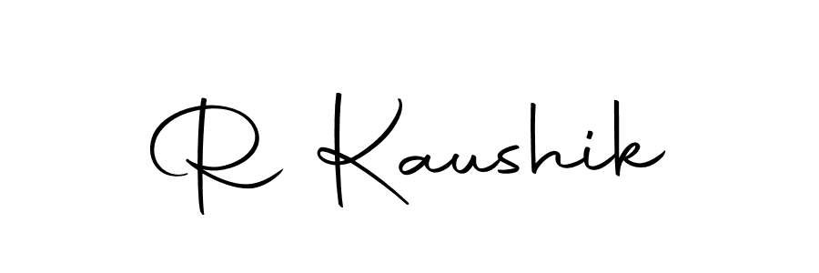 Here are the top 10 professional signature styles for the name R Kaushik. These are the best autograph styles you can use for your name. R Kaushik signature style 10 images and pictures png